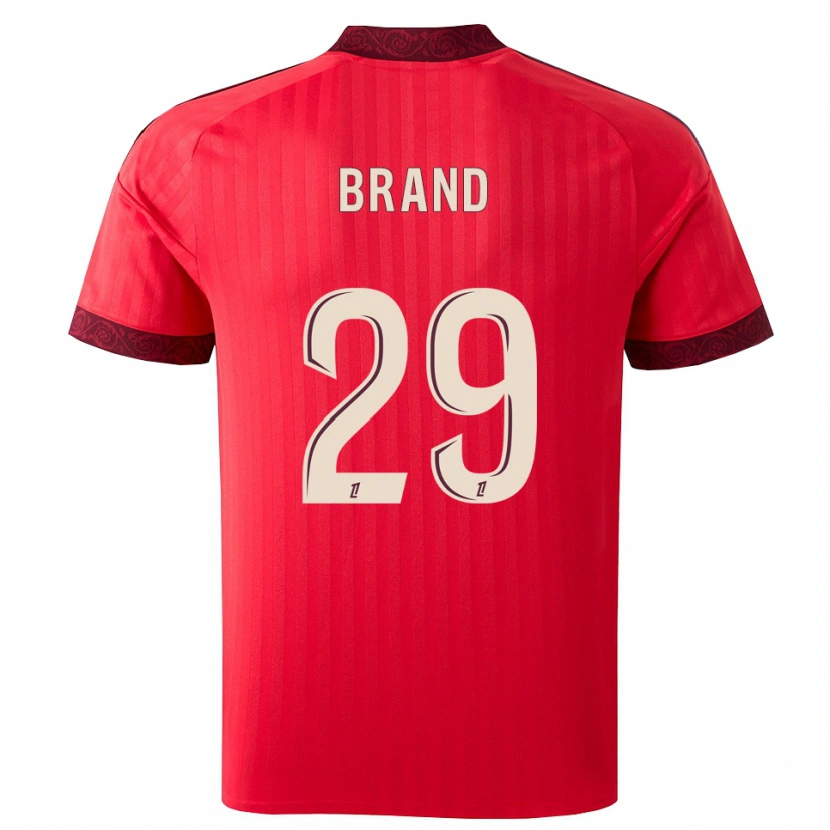 Danxen Mulher Camisola Jule Brand #29 Borgonha Vermelho Branco Alternativa 2026/27 Camisa Brasil
