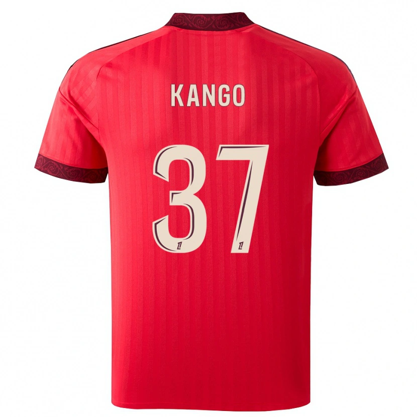 Danxen Mulher Camisola Steeve Kango #37 Borgonha Vermelho Branco Alternativa 2026/27 Camisa Brasil