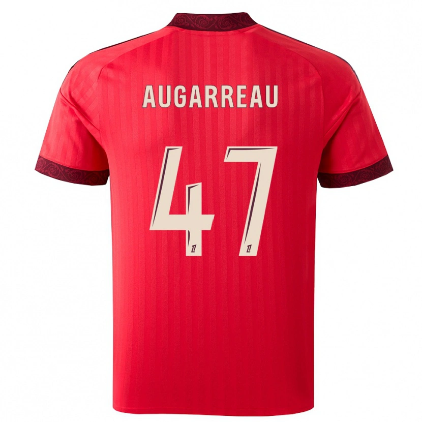 Danxen Mulher Camisola Sofiane Augarreau #47 Borgonha Vermelho Branco Alternativa 2026/27 Camisa Brasil