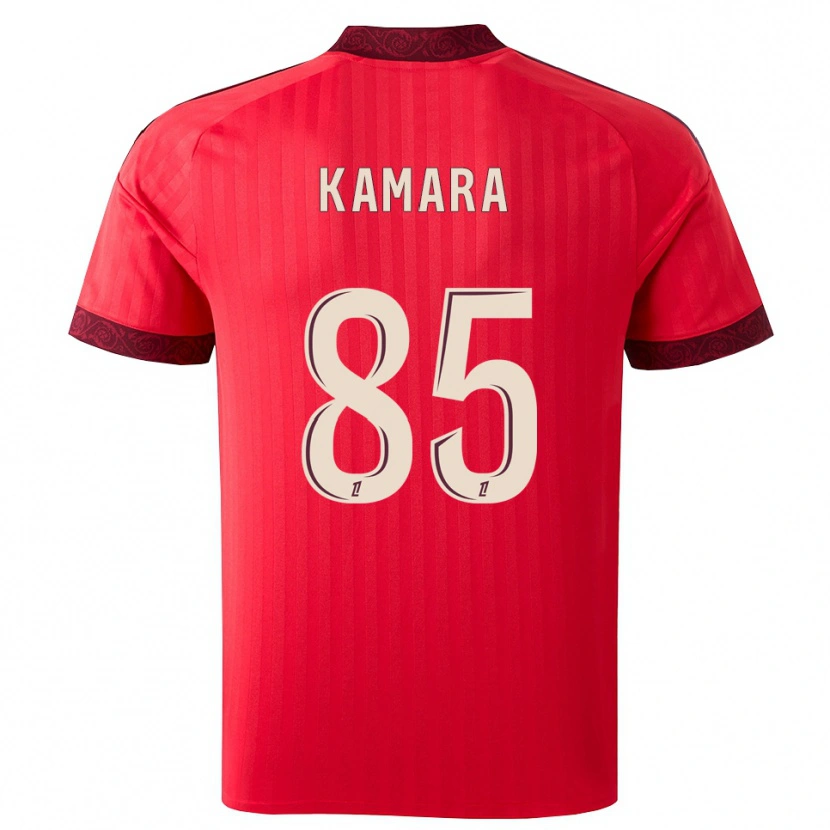 Danxen Mulher Camisola Noham Kamara #85 Borgonha Vermelho Branco Alternativa 2026/27 Camisa Brasil