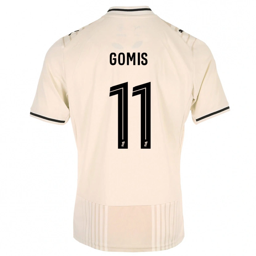 Danxen Mulher Camisola Iron Gomis #11 Renda Preta Branco Antigo Alternativa 2026/27 Camisa Brasil