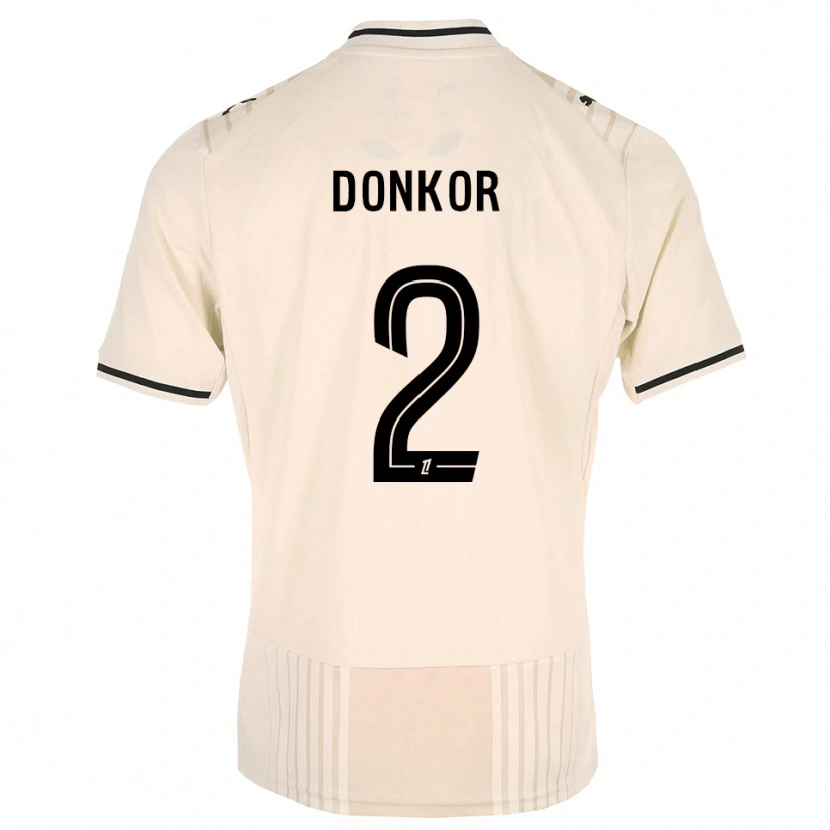 Danxen Mulher Camisola Noah Donkor #2 Renda Preta Branco Antigo Alternativa 2026/27 Camisa Brasil