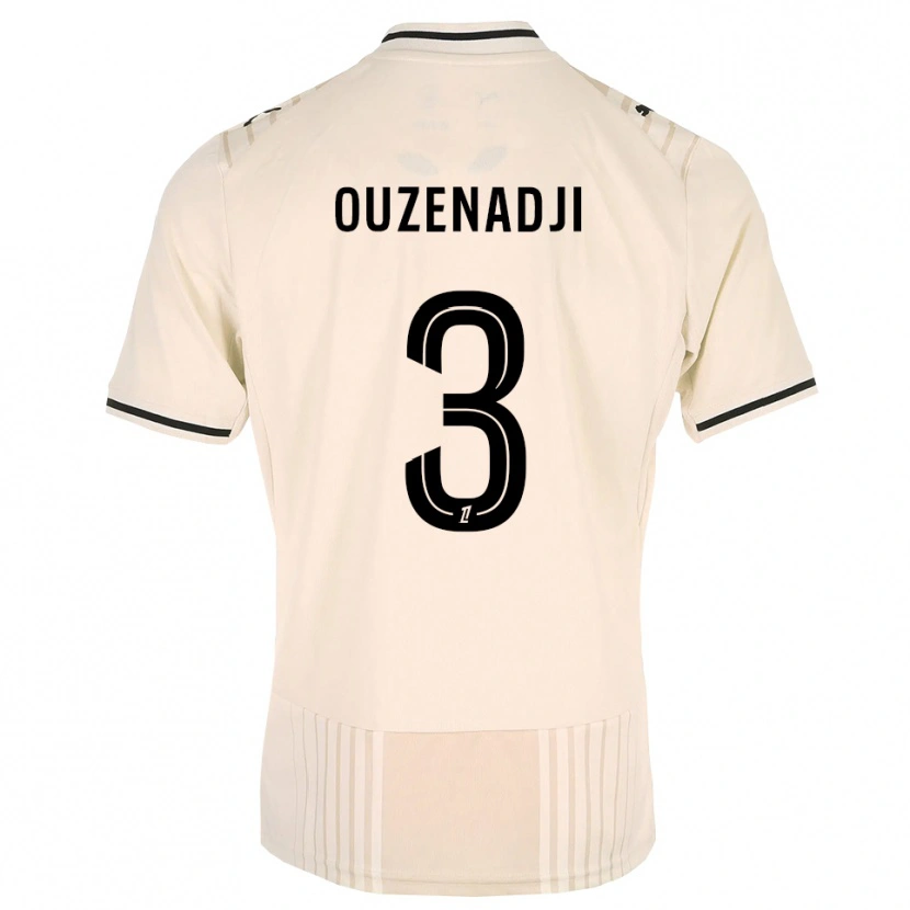 Danxen Mulher Camisola Anis Ouzenadji #3 Renda Preta Branco Antigo Alternativa 2026/27 Camisa Brasil