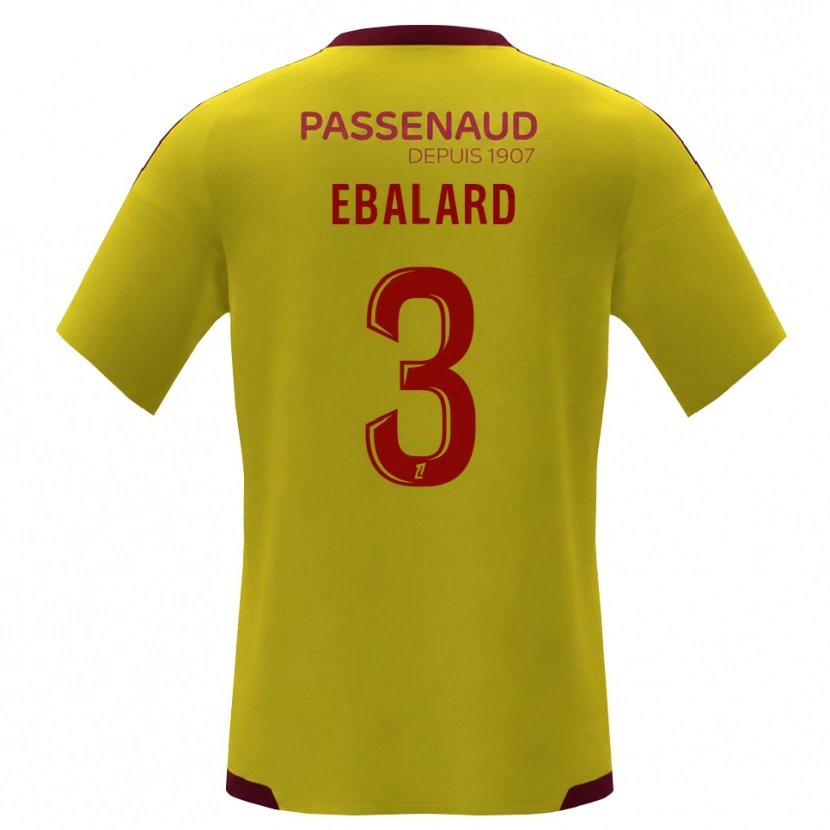 Danxen Mulher Camisola Yannick Ebalard #3 Amarelo Vermelho Verde Alternativa 2026/27 Camisa Brasil