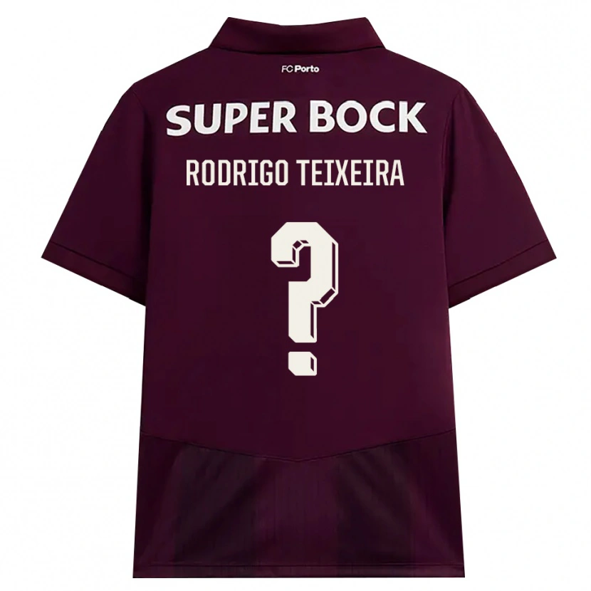 Danxen Mulher Camisola Rodrigo Teixeira #0 Borgonha Branco Alternativa 2026/27 Camisa Brasil