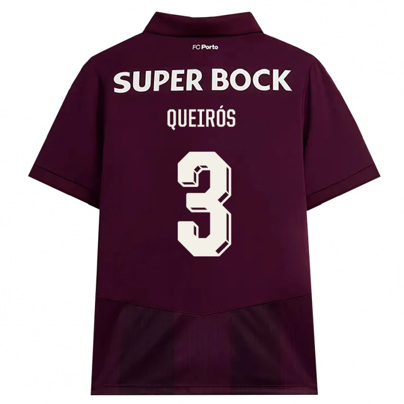 Danxen Mulher Camisola Mariana Queirós #3 Borgonha Branco Alternativa 2026/27 Camisa Brasil