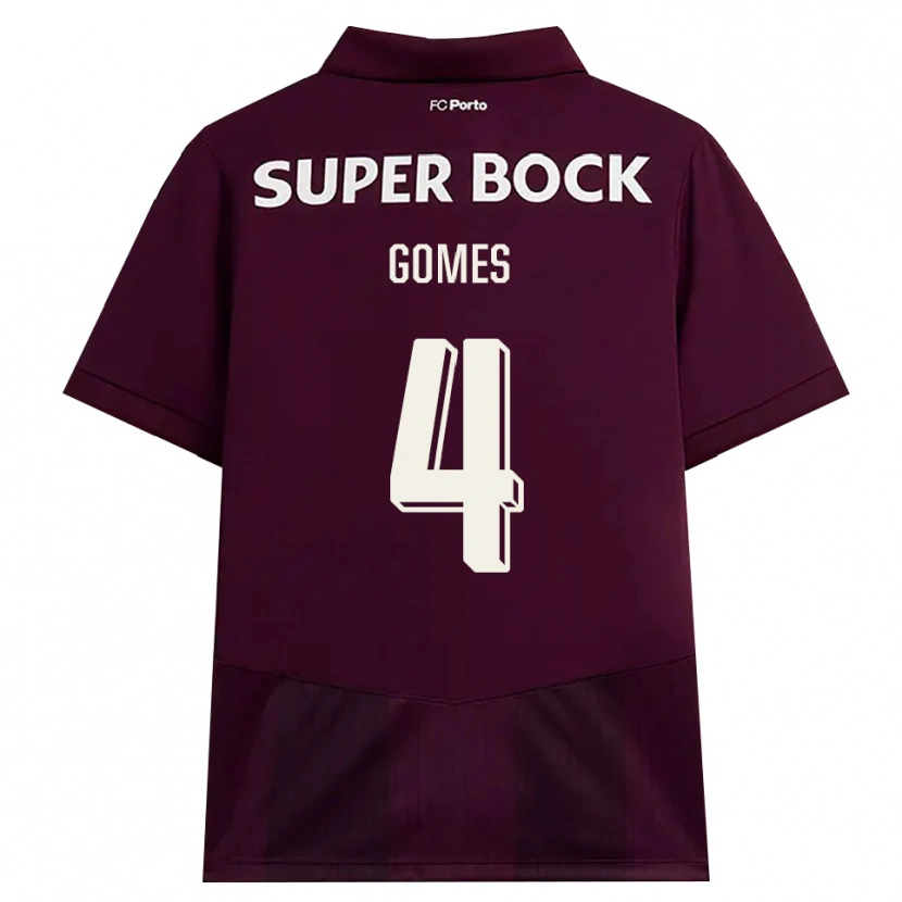 Danxen Mulher Camisola Salvador Gomes #4 Borgonha Branco Alternativa 2026/27 Camisa Brasil