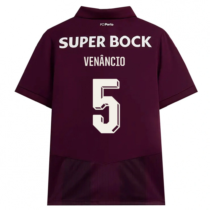 Danxen Mulher Camisola Eduardo Venâncio #5 Borgonha Branco Alternativa 2026/27 Camisa Brasil