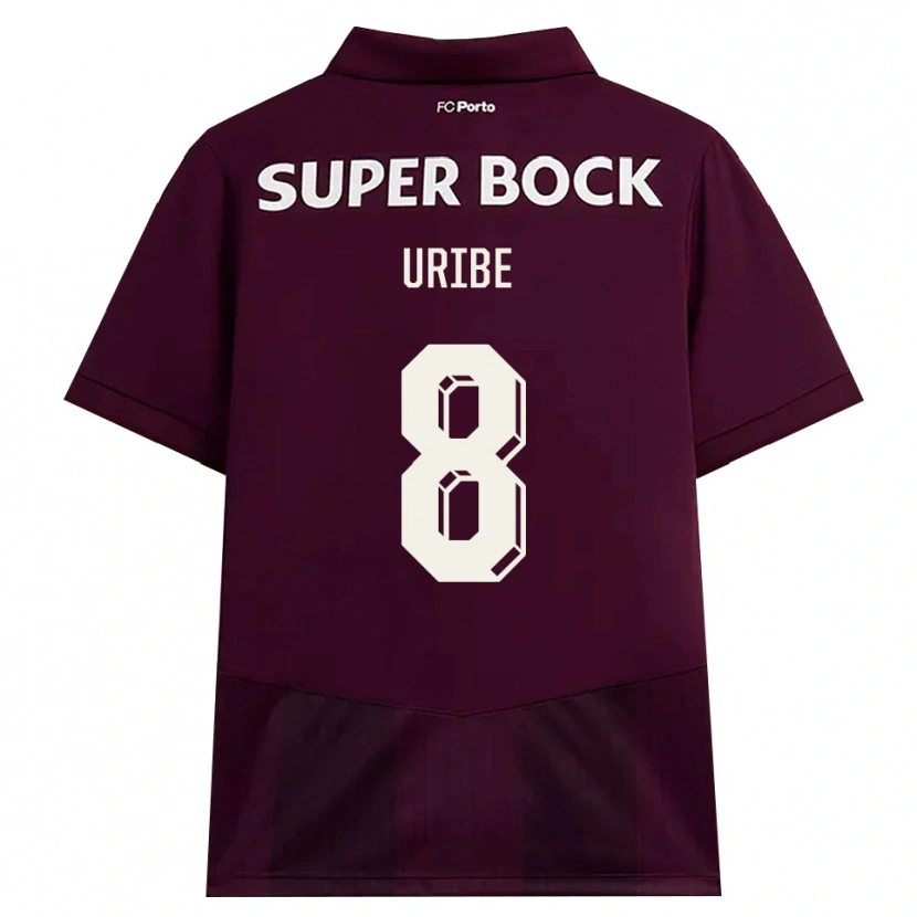 Danxen Mulher Camisola Mateus Uribe #8 Borgonha Branco Alternativa 2026/27 Camisa Brasil