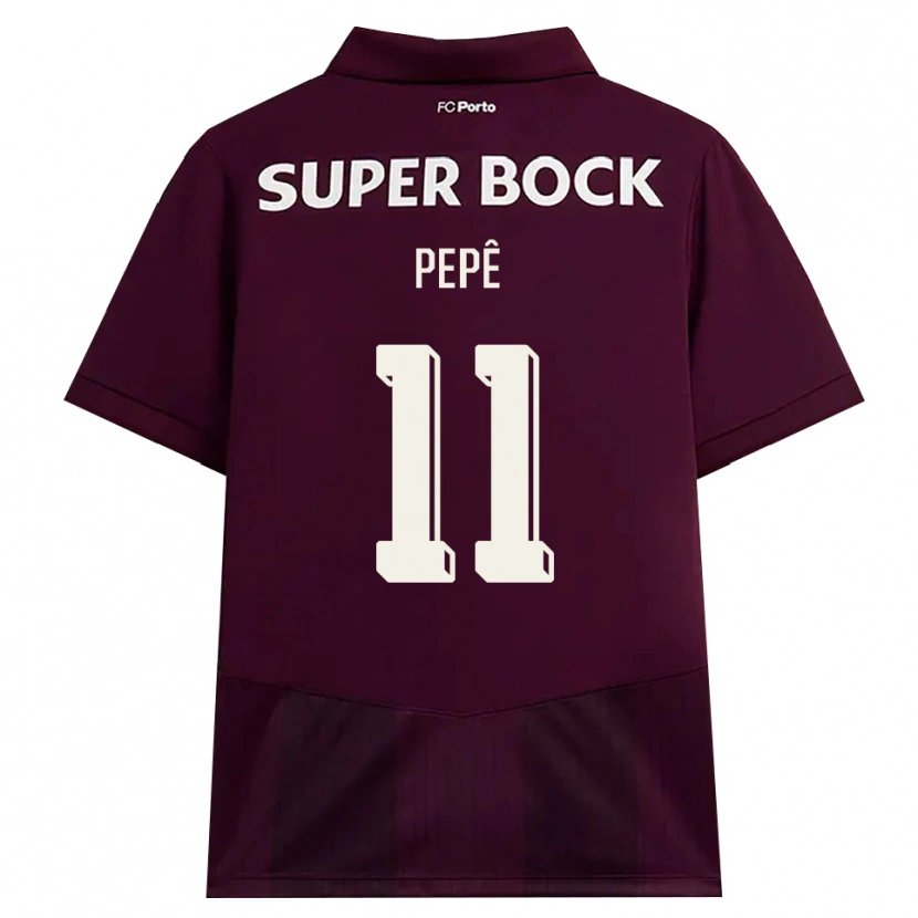 Danxen Mulher Camisola Pepê #11 Borgonha Branco Alternativa 2026/27 Camisa Brasil