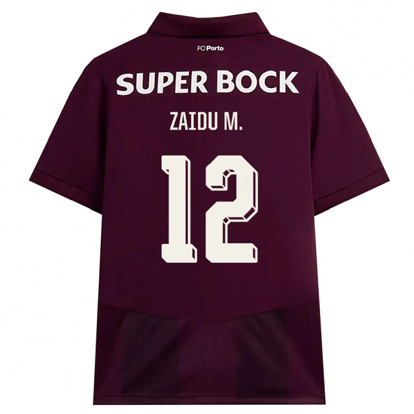 Danxen Mulher Camisola Zaidu Sanusi #12 Borgonha Branco Alternativa 2026/27 Camisa Brasil