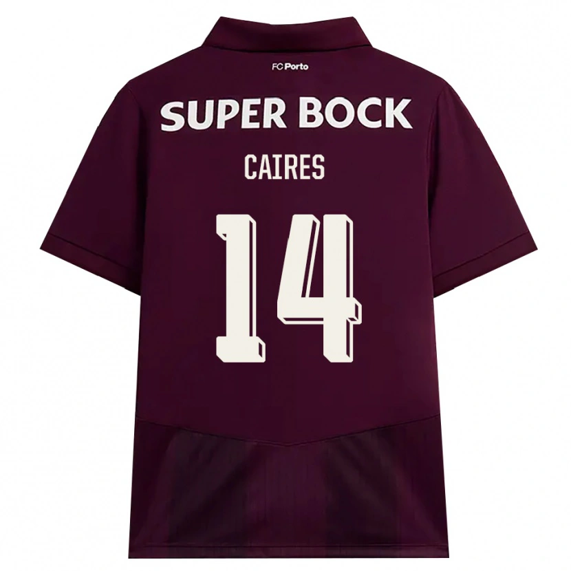 Danxen Mulher Camisola Tiago Caires #14 Borgonha Branco Alternativa 2026/27 Camisa Brasil