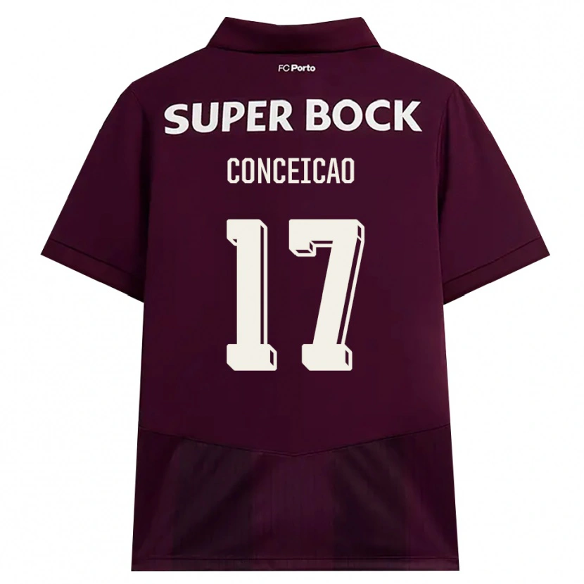 Danxen Mulher Camisola Rodrigo Conceicao #17 Borgonha Branco Alternativa 2026/27 Camisa Brasil