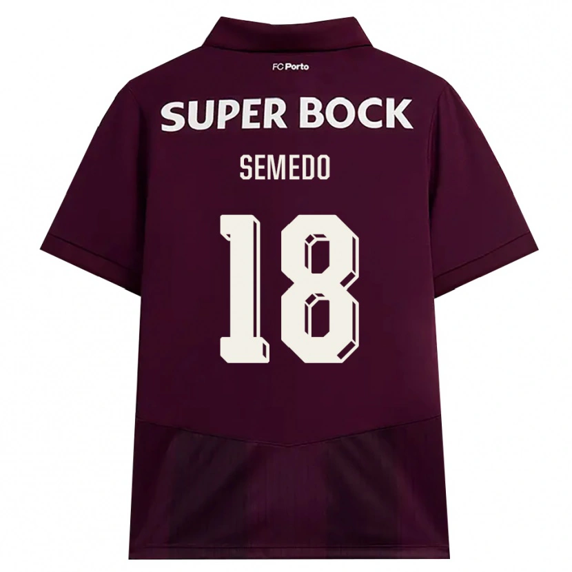 Danxen Mulher Camisola Adriana Semedo #18 Borgonha Branco Alternativa 2026/27 Camisa Brasil
