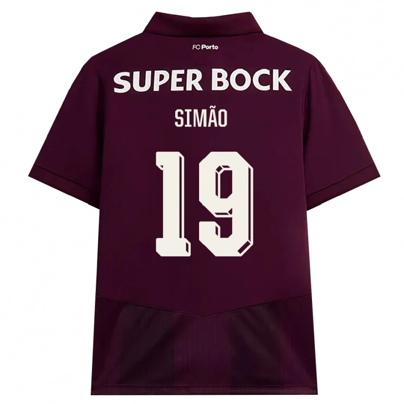 Danxen Mulher Camisola Martim Simão #19 Borgonha Branco Alternativa 2026/27 Camisa Brasil