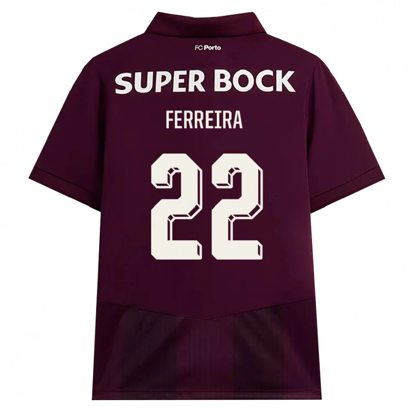 Danxen Mulher Camisola Joana Ferreira #22 Borgonha Branco Alternativa 2026/27 Camisa Brasil
