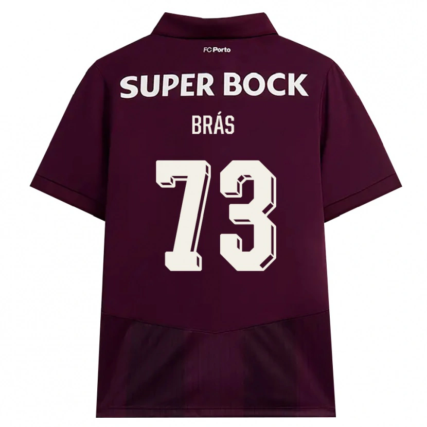 Danxen Mulher Camisola Gabriel Brás #73 Borgonha Branco Alternativa 2026/27 Camisa Brasil