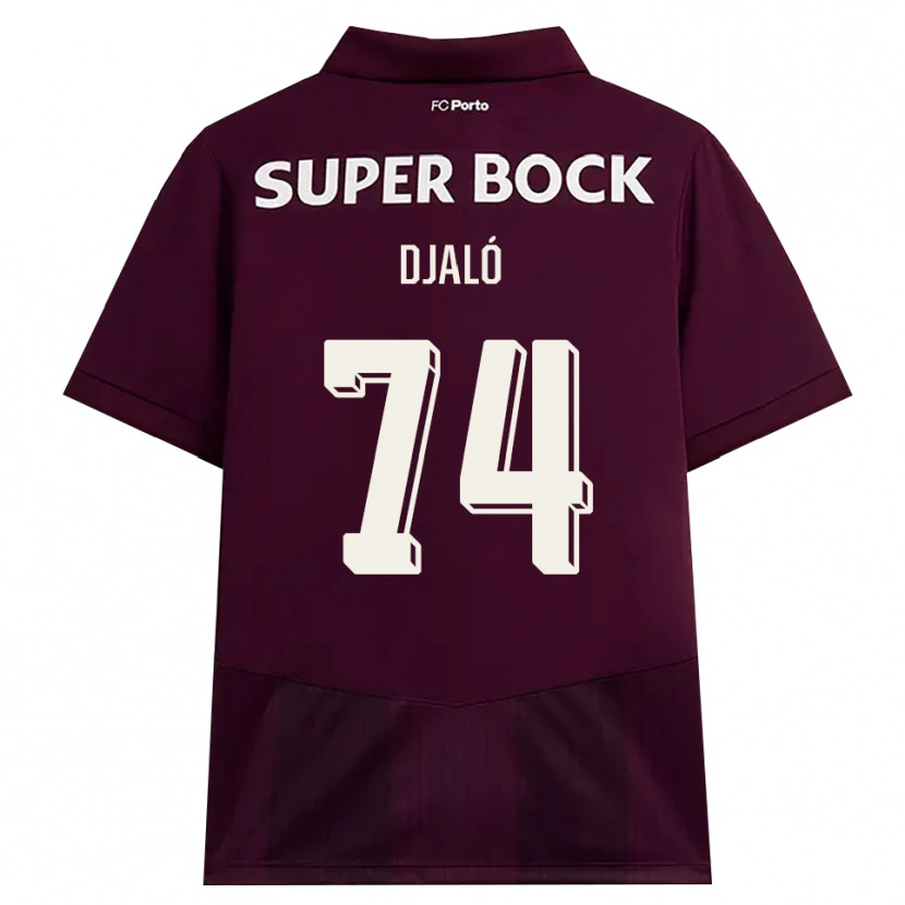 Danxen Mulher Camisola Ussumane Djaló #74 Borgonha Branco Alternativa 2026/27 Camisa Brasil