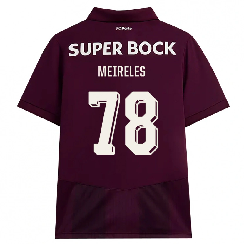 Danxen Mulher Camisola Jorge Meireles #78 Borgonha Branco Alternativa 2026/27 Camisa Brasil