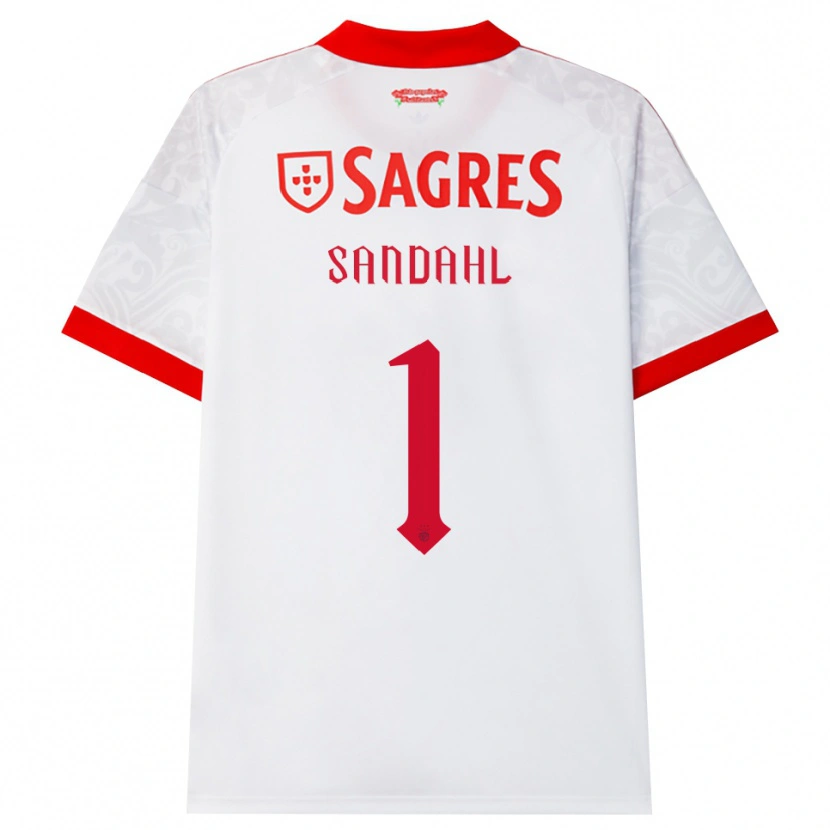 Danxen Mulher Camisola Alexander Sandahl #1 Branco Vermelho Amarelo Alternativa 2026/27 Camisa Brasil