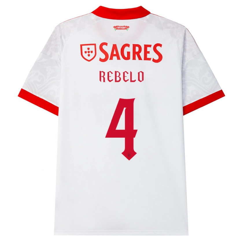 Danxen Mulher Camisola Silvia Rebelo #4 Branco Vermelho Amarelo Alternativa 2026/27 Camisa Brasil