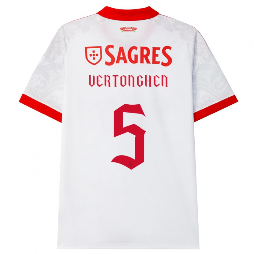Danxen Mulher Camisola Jan Vertonghen #5 Branco Vermelho Amarelo Alternativa 2026/27 Camisa Brasil
