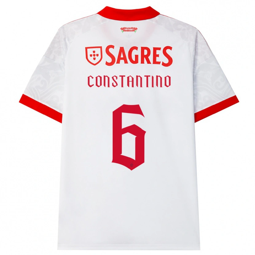 Danxen Mulher Camisola Simão Constantino #6 Branco Vermelho Amarelo Alternativa 2026/27 Camisa Brasil