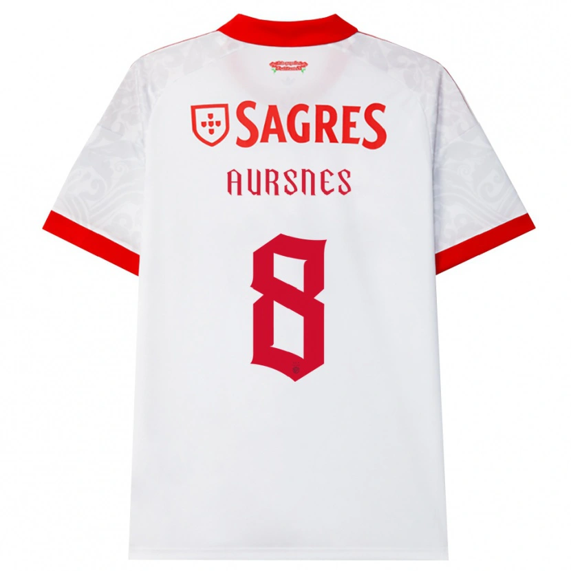 Danxen Mulher Camisola Fredrik Aursnes #8 Branco Vermelho Amarelo Alternativa 2026/27 Camisa Brasil