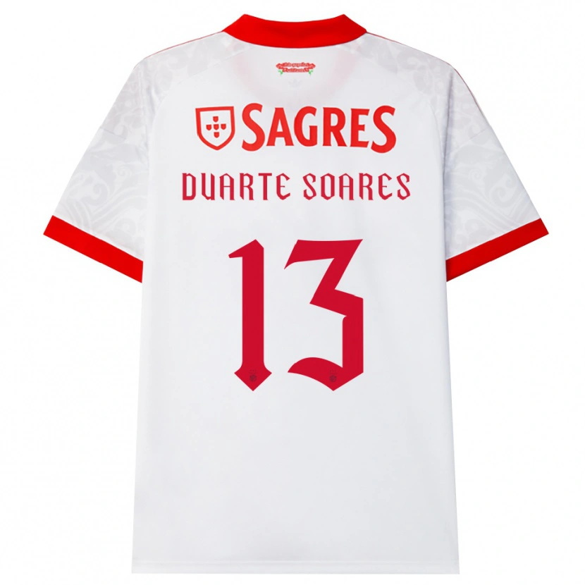 Danxen Mulher Camisola Duarte Soares #13 Branco Vermelho Amarelo Alternativa 2026/27 Camisa Brasil