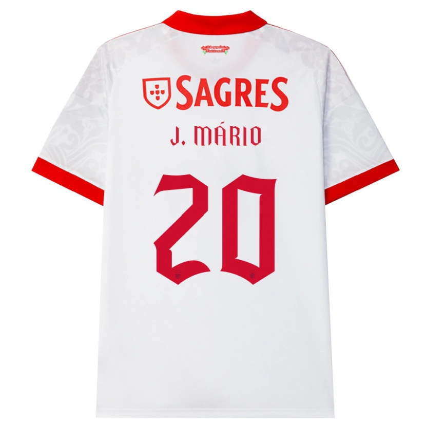 Danxen Mulher Camisola Joao Mario #20 Branco Vermelho Amarelo Alternativa 2026/27 Camisa Brasil