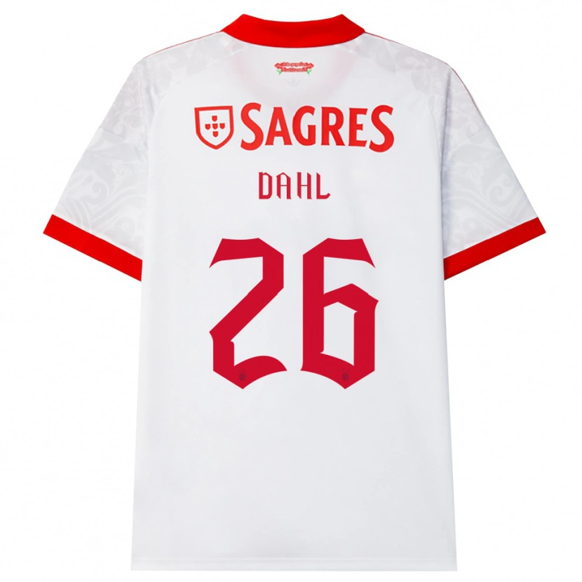 Danxen Mulher Camisola Samuel Dahl #26 Branco Vermelho Amarelo Alternativa 2026/27 Camisa Brasil