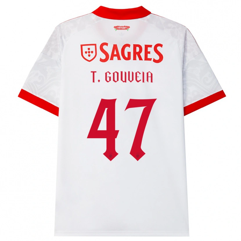 Danxen Mulher Camisola Tiago Gouveia #47 Branco Vermelho Amarelo Alternativa 2026/27 Camisa Brasil