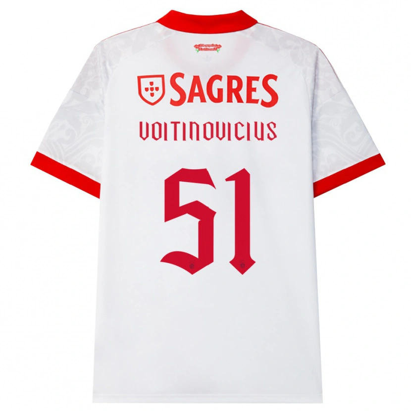 Danxen Mulher Camisola Arnas Voitinovičius #51 Branco Vermelho Amarelo Alternativa 2026/27 Camisa Brasil