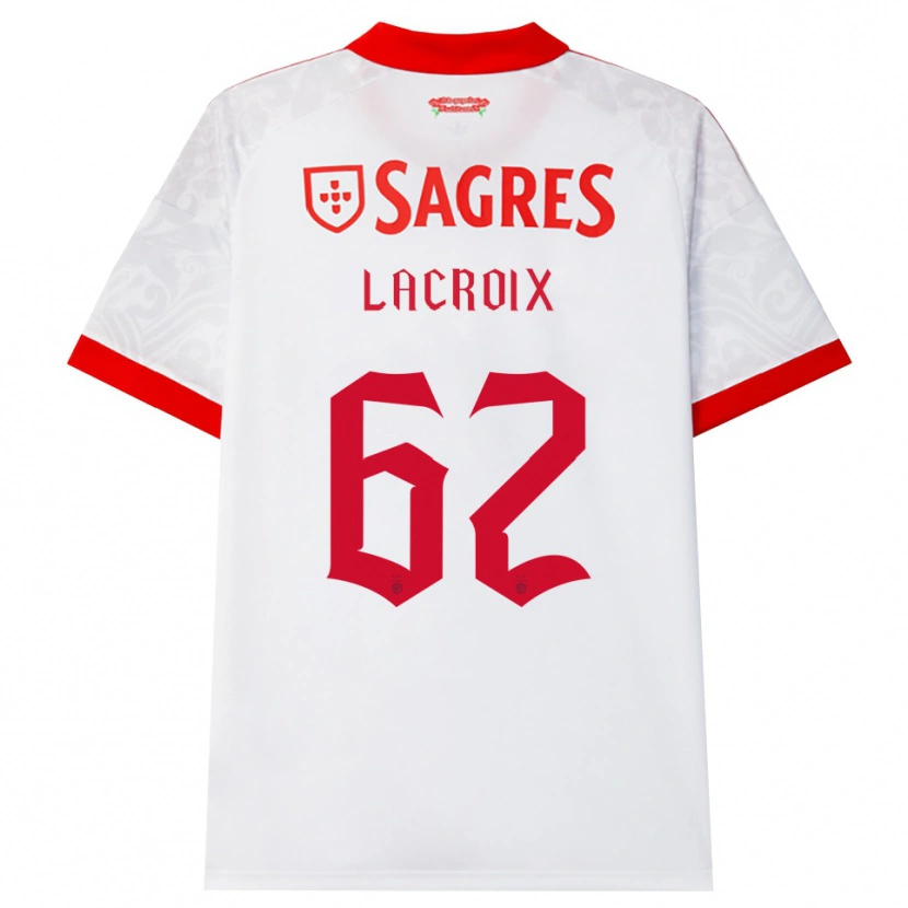Danxen Mulher Camisola Lenny Lacroix #62 Branco Vermelho Amarelo Alternativa 2026/27 Camisa Brasil