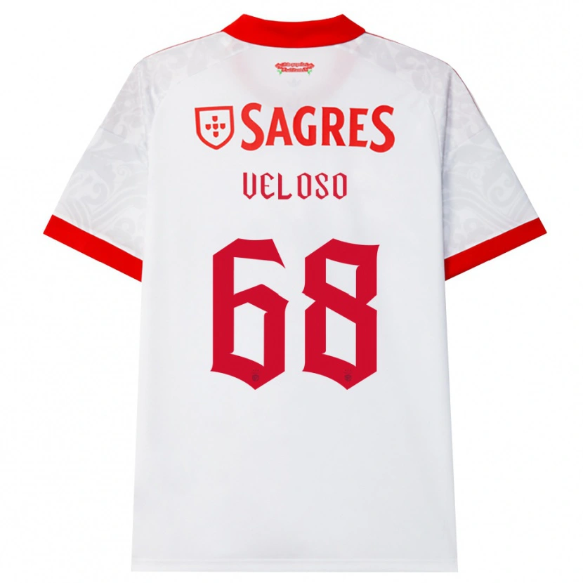 Danxen Mulher Camisola João Veloso #68 Branco Vermelho Amarelo Alternativa 2026/27 Camisa Brasil