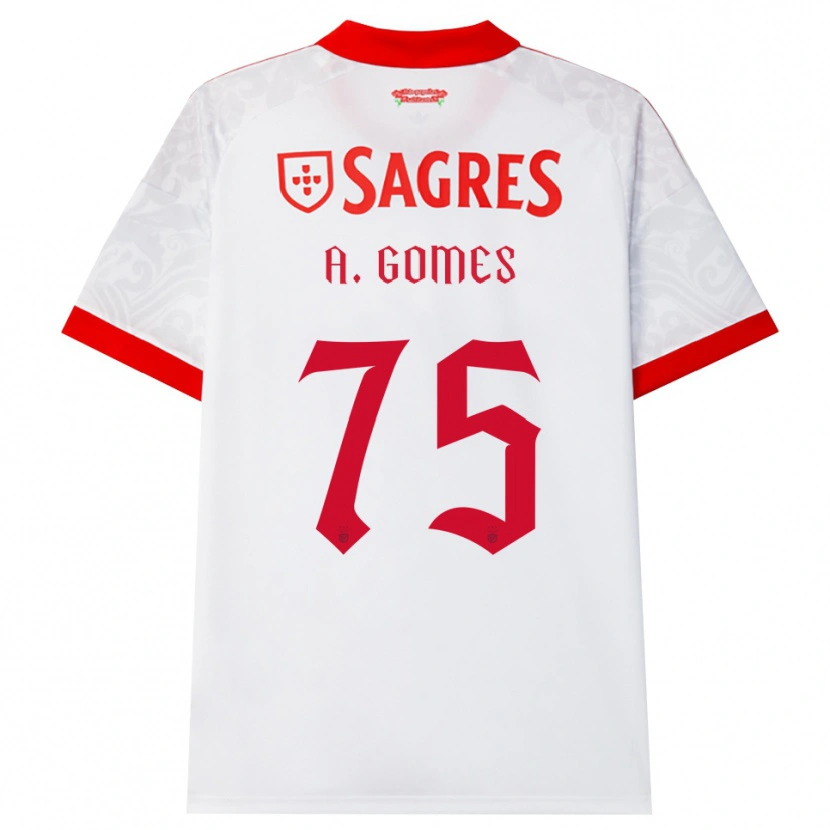 Danxen Mulher Camisola André Gomes #75 Branco Vermelho Amarelo Alternativa 2026/27 Camisa Brasil