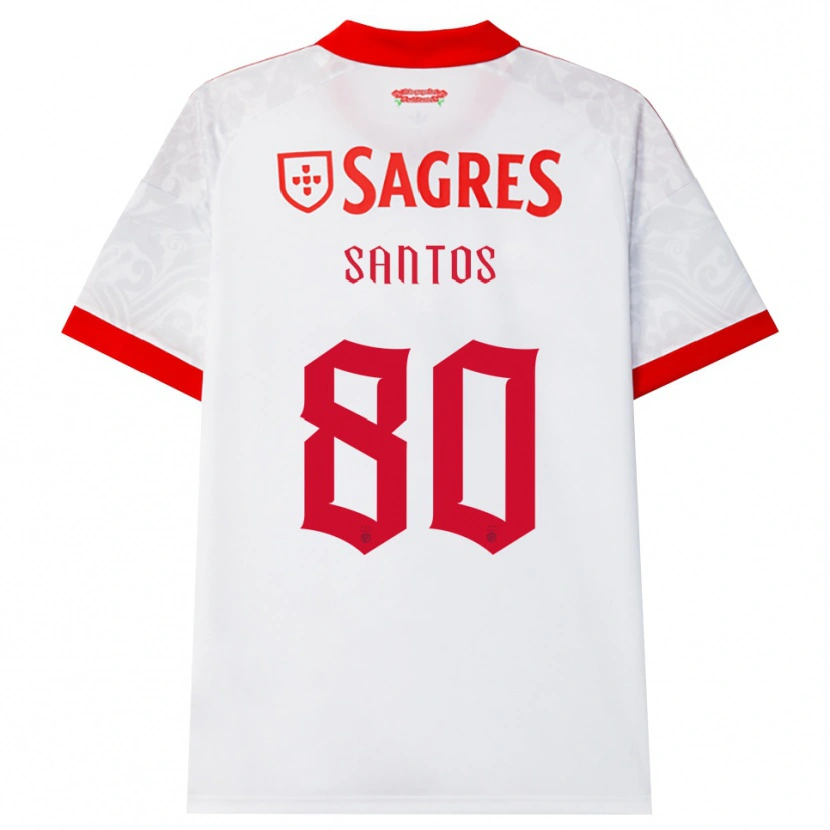 Danxen Mulher Camisola Pedro Santos #80 Branco Vermelho Amarelo Alternativa 2026/27 Camisa Brasil