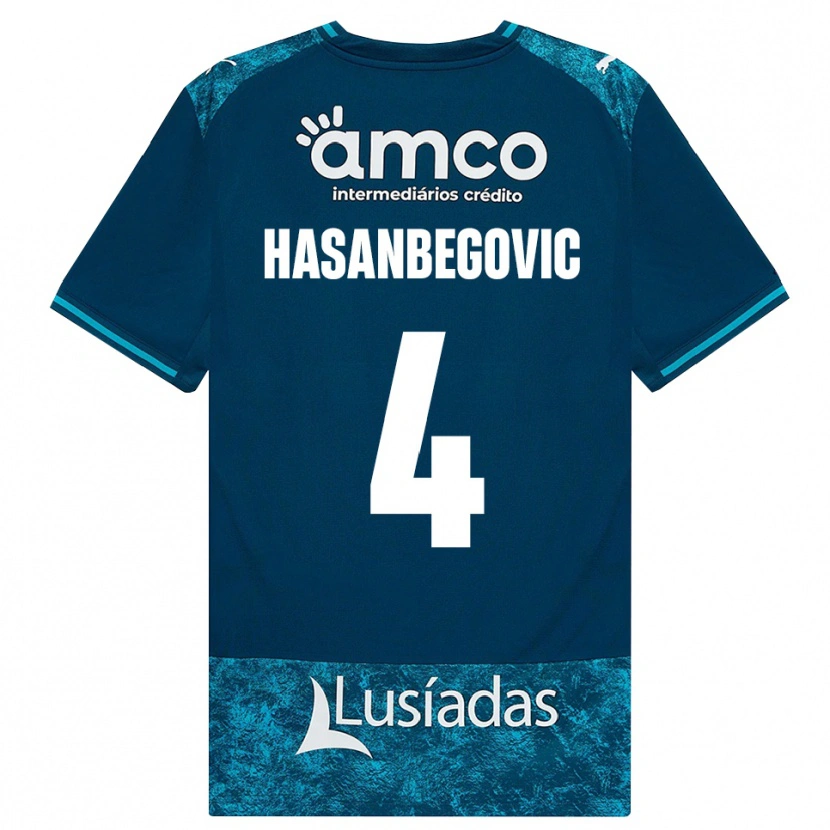 Danxen Mulher Camisola Melisa Hasanbegović #4 Darkslategray Mediumturquoise Alternativa 2026/27 Camisa Brasil