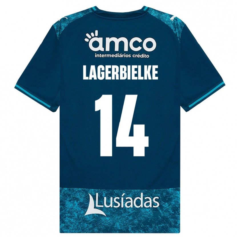 Danxen Mulher Camisola Gustaf Lagerbielke #14 Darkslategray Mediumturquoise Alternativa 2026/27 Camisa Brasil