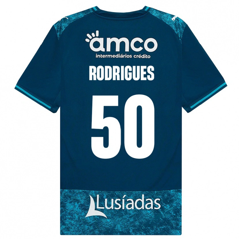 Danxen Mulher Camisola Diego Rodrigues #50 Darkslategray Mediumturquoise Alternativa 2026/27 Camisa Brasil