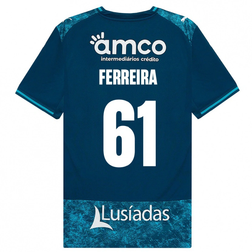 Danxen Mulher Camisola Tiago Ferreira #61 Darkslategray Mediumturquoise Alternativa 2026/27 Camisa Brasil