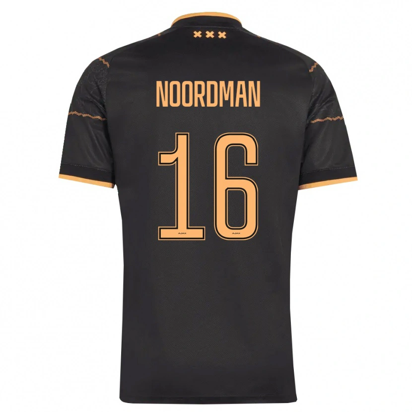 Danxen Mulher Camisola Danique Noordman #16 Preto Laranja Alternativa 2026/27 Camisa Brasil