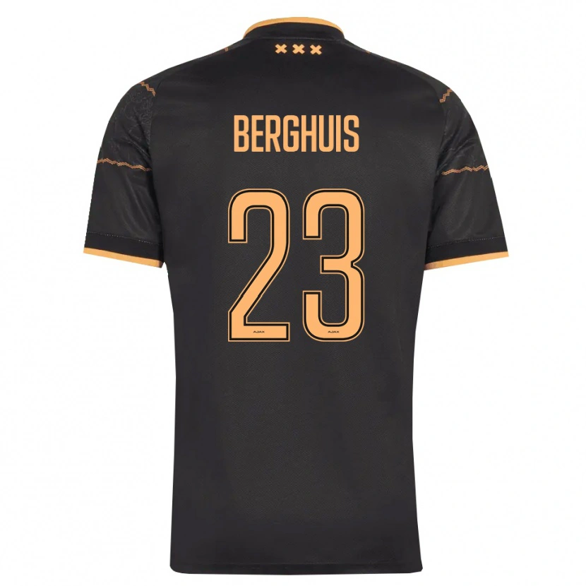 Danxen Mulher Camisola Steven Berghuis #23 Preto Laranja Alternativa 2026/27 Camisa Brasil