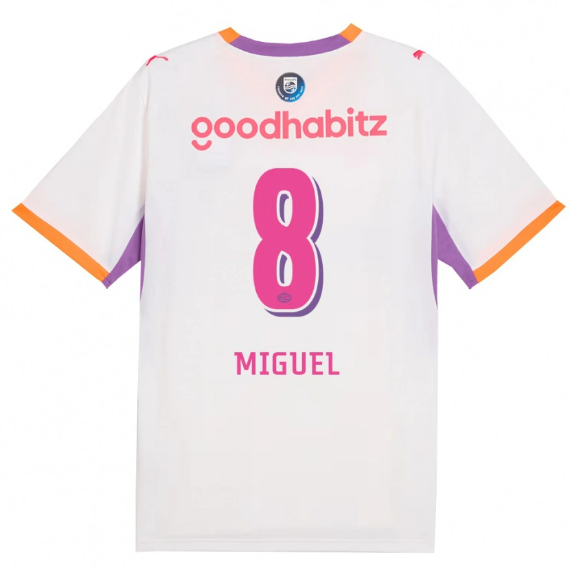 Danxen Mulher Camisola Yani Miguel #8 Branco Roxo Laranja Alternativa 2026/27 Camisa Brasil