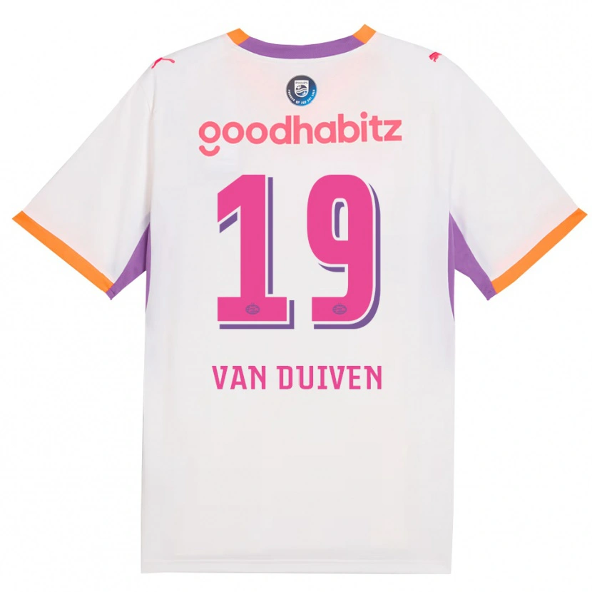 Danxen Mulher Camisola Jason Van Duiven #19 Branco Roxo Laranja Alternativa 2026/27 Camisa Brasil