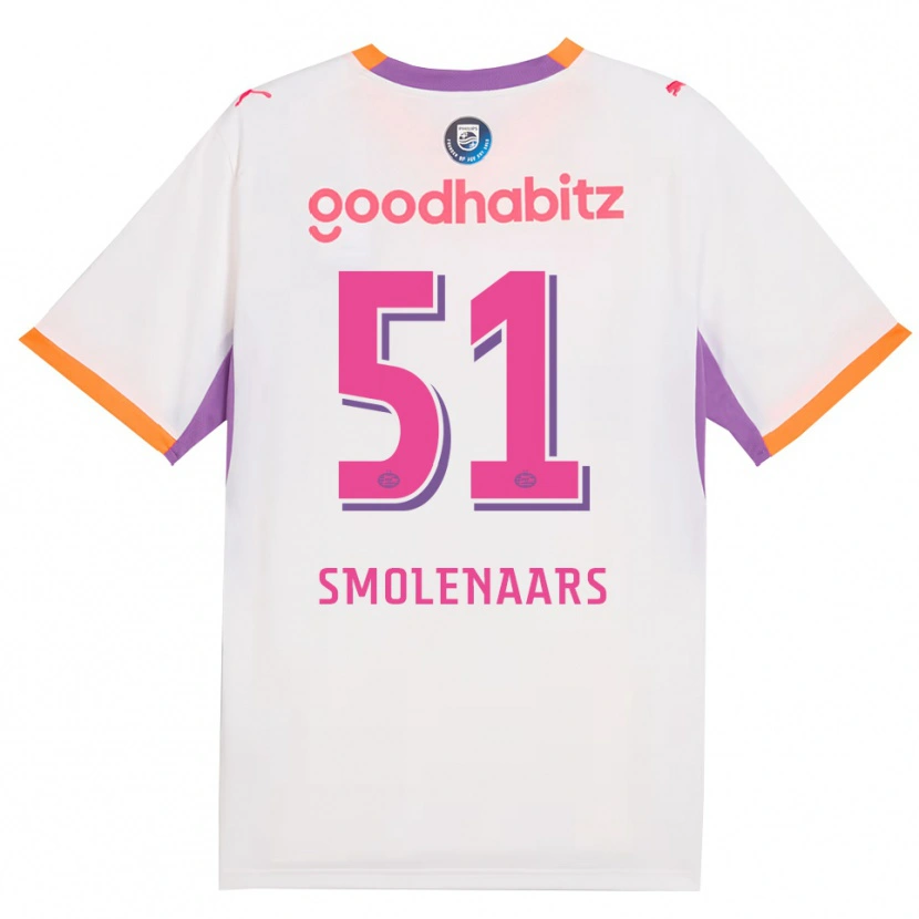 Danxen Mulher Camisola Tijn Smolenaars #51 Branco Roxo Laranja Alternativa 2026/27 Camisa Brasil