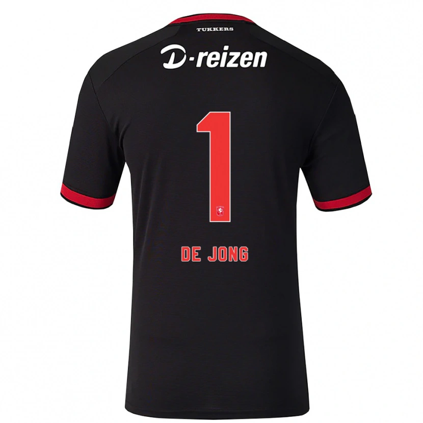 Danxen Mulher Camisola Danielle De Jong #1 Vermelho Branco Preto Alternativa 2026/27 Camisa Brasil