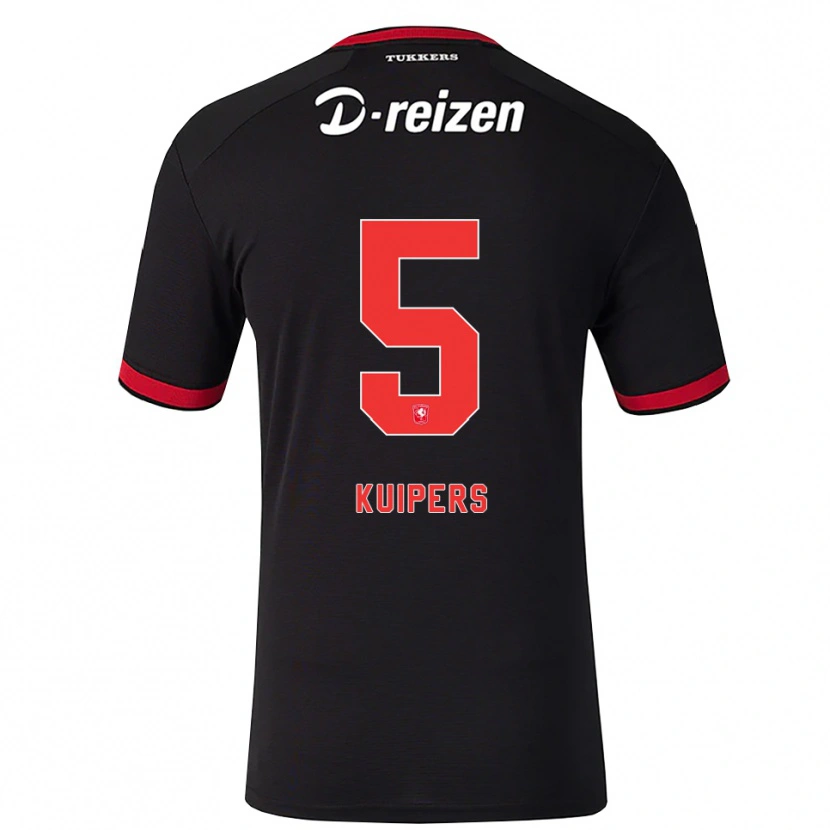 Danxen Mulher Camisola Bas Kuipers #5 Vermelho Branco Preto Alternativa 2026/27 Camisa Brasil