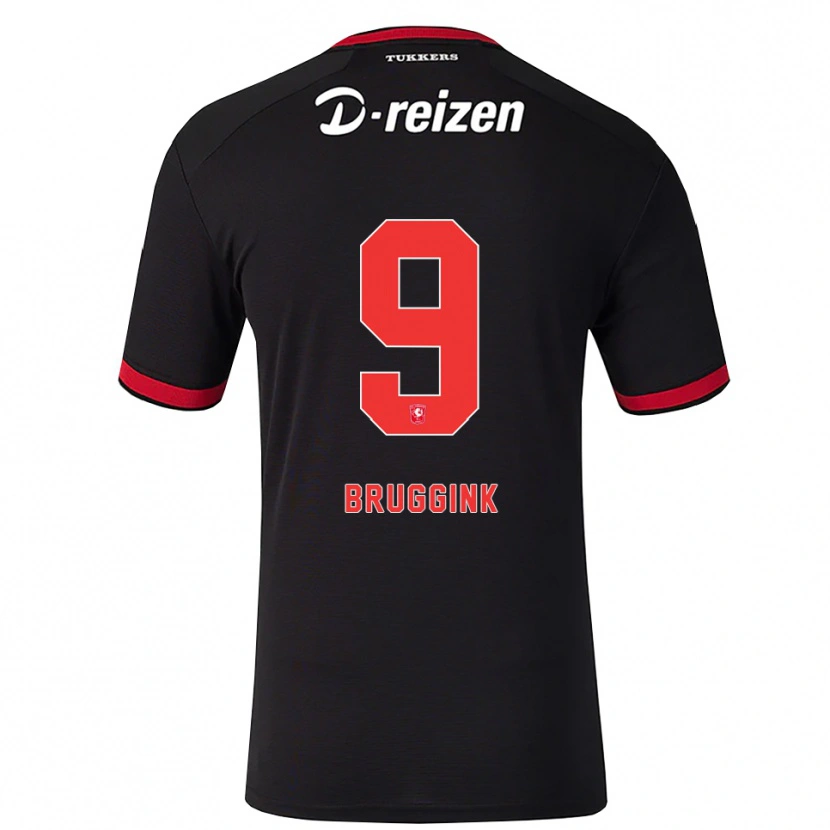 Danxen Mulher Camisola Pim Bruggink #9 Vermelho Branco Preto Alternativa 2026/27 Camisa Brasil