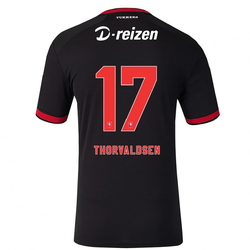 Danxen Mulher Camisola Filip Thorvaldsen #17 Vermelho Branco Preto Alternativa 2026/27 Camisa Brasil